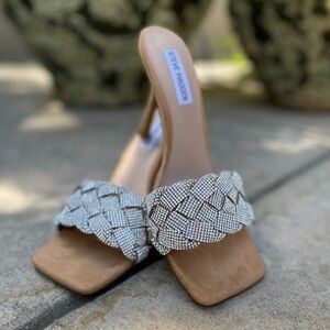 Steve Madden Rhinestone Mules NWOT